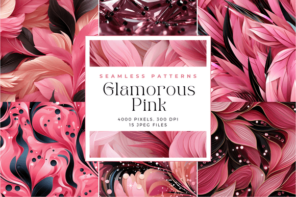 Glamorous Pink Seamless Patterns