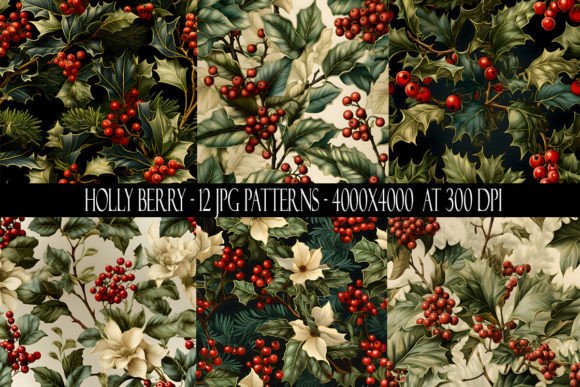 Holly Berry Seamless Patterns: Strategic Design for Professional and Creative Applications