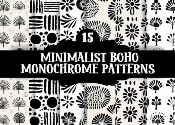 Minimalist Boho Monochrome Patterns: A Timeless Design Choice