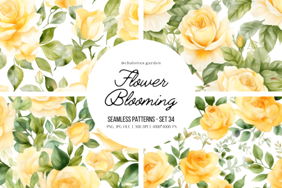 Roses Blooming Patterns Vol.04