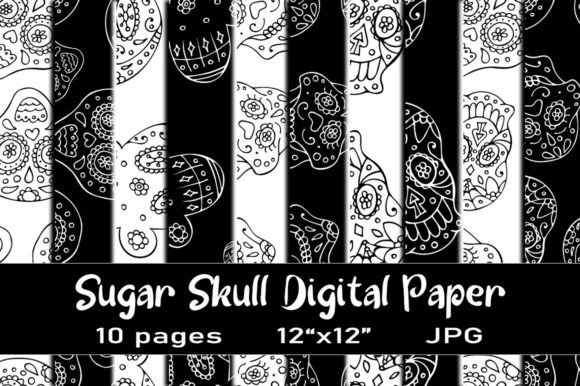 Sugar Skull Seamless Patterns for Creative Projects